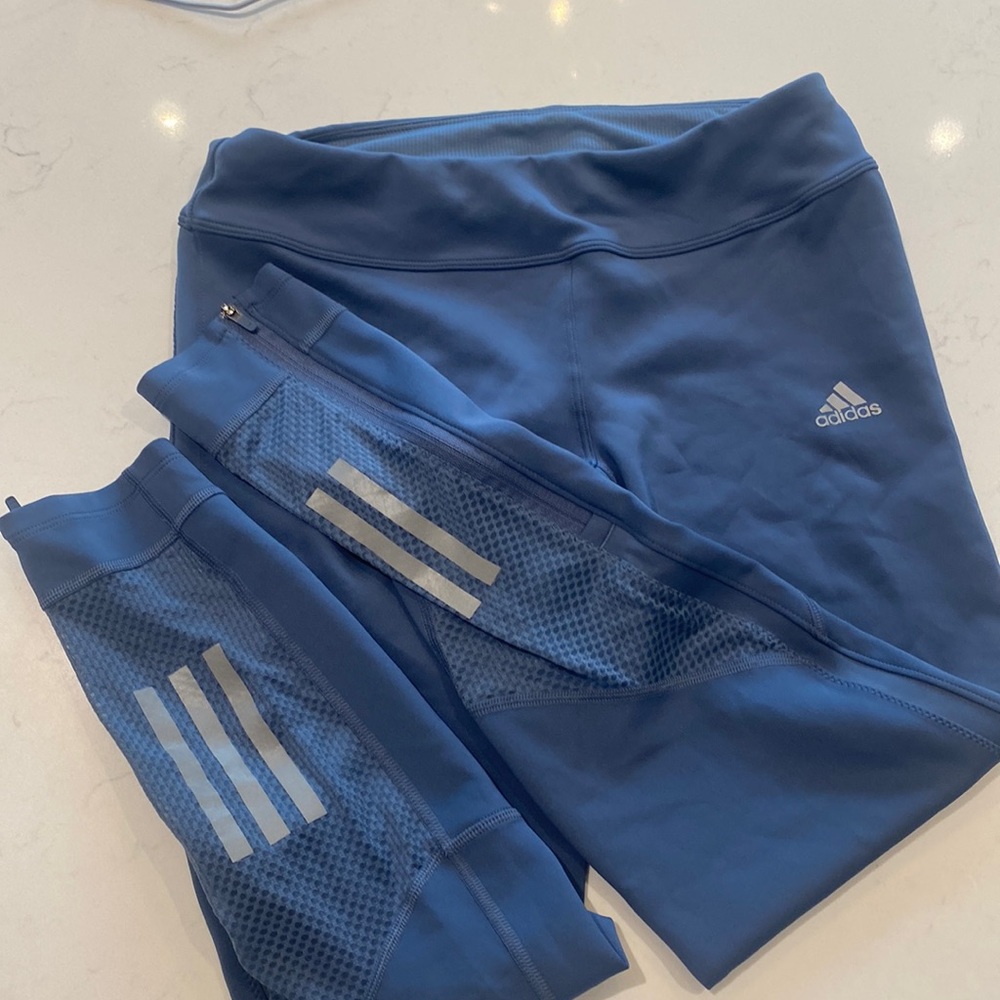 Adidas Leggings, Tight Fit With String Adjustment